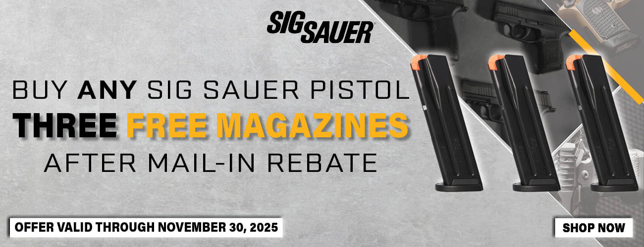 Sig Sauer Three Free Magazines Promo
